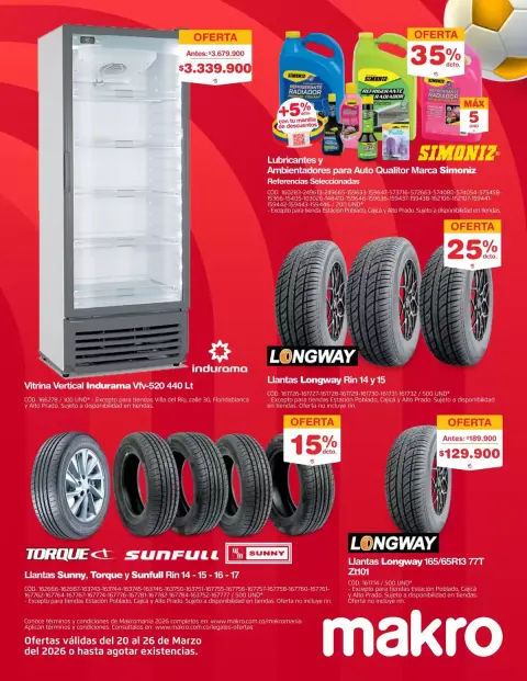 Ofertas de Makro Colombia de 20 a 26 marzo 2026 Excelente oferta para todos los clientes - Página 36