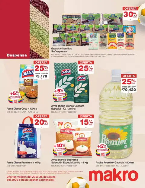 Ofertas de Makro Colombia de 20 a 26 marzo 2026 Excelente oferta para todos los clientes - Página 20