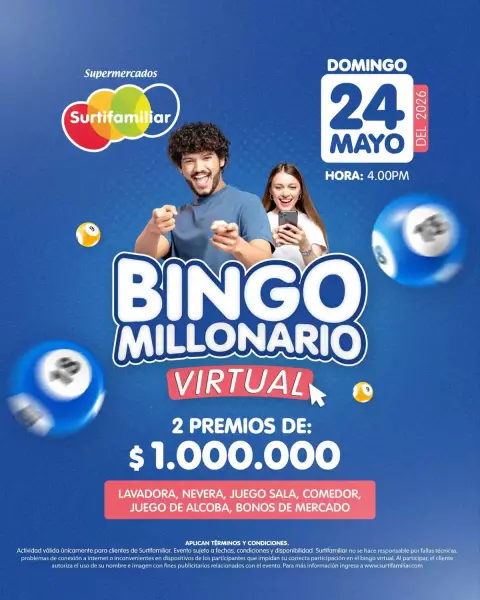 Ofertas de Surtifamiliar Colombia de 24 marzo a 24 mayo 2026 Excelente oferta para todos los clientes - Página 1