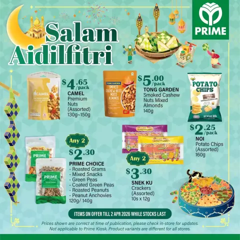 Prime Supermarket Singapore offers from 5 March to 2 April 2026 Salam Aidilfitri - Page 1