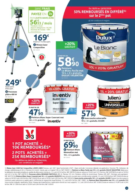Offres Mr.Bricolage France de 11 à 29 mars 2026 SPÉCIAL CHANTIERS - Page 11