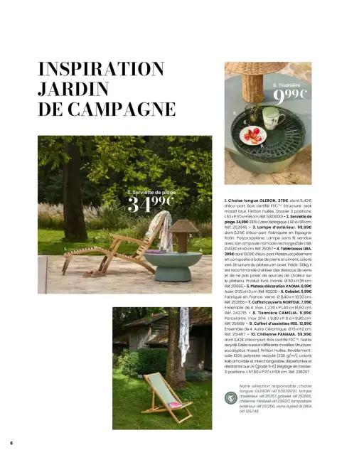 Offres Maisons du Monde France de 1 janvier à 31 décembre 2026 EVASION ESTIVALE - Page 6