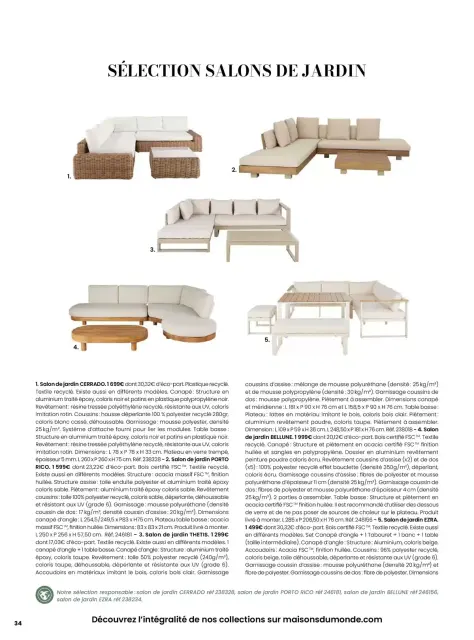 Offres Maisons du Monde France de 1 janvier à 31 décembre 2026 EVASION ESTIVALE - Page 34
