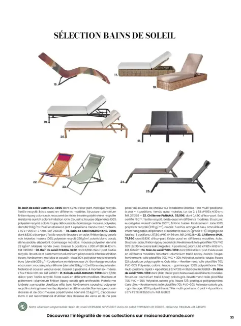 Offres Maisons du Monde France de 1 janvier à 31 décembre 2026 EVASION ESTIVALE - Page 33