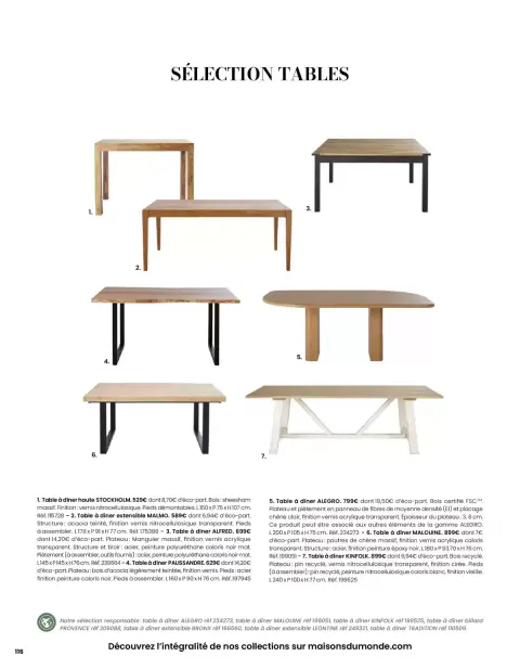 Offres Maisons du Monde France de 1 mars à 31 août 2026 ITINÉRAIRE ESTIVAL - Page 116