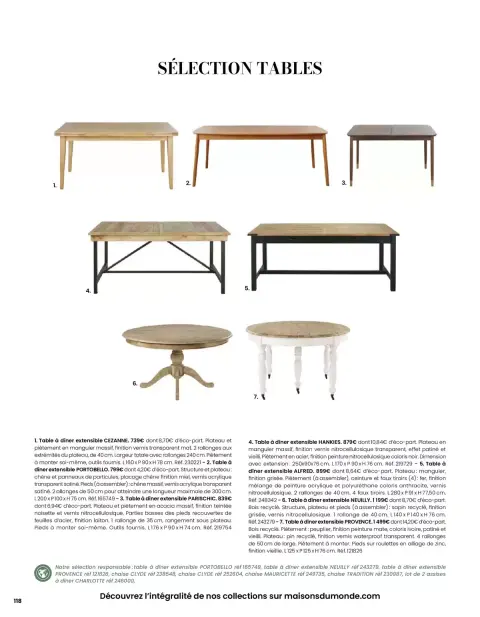 Offres Maisons du Monde France de 1 mars à 31 août 2026 ITINÉRAIRE ESTIVAL - Page 118