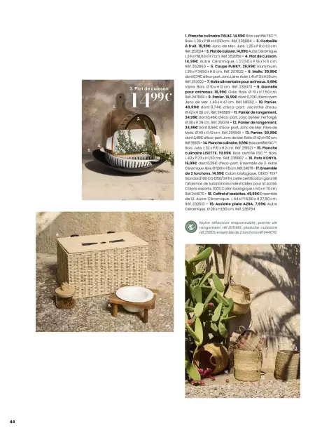 Offres Maisons du Monde France de 1 mars à 31 août 2026 ITINÉRAIRE ESTIVAL - Page 44