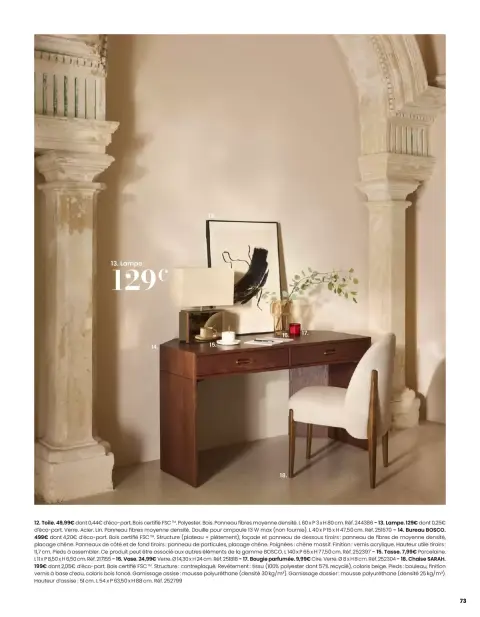 Offres Maisons du Monde France de 1 mars à 31 août 2026 ITINÉRAIRE ESTIVAL - Page 73