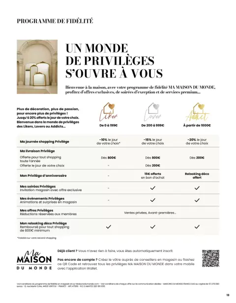 Offres Maisons du Monde France de 1 mars à 31 août 2026 ITINÉRAIRE ESTIVAL - Page 13