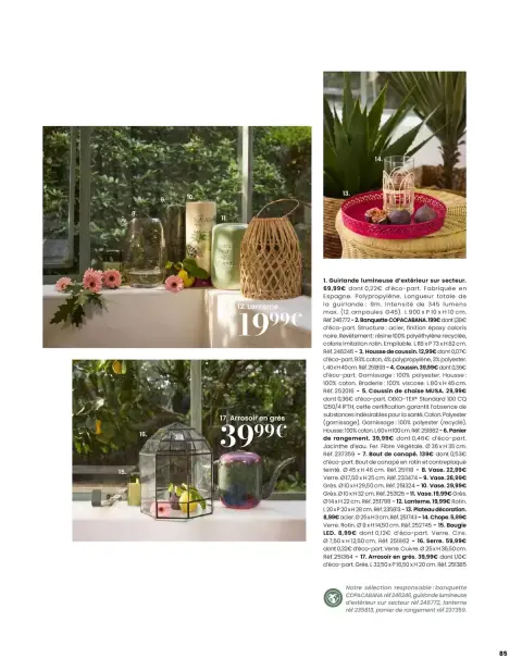 Offres Maisons du Monde France de 1 mars à 31 août 2026 ITINÉRAIRE ESTIVAL - Page 85