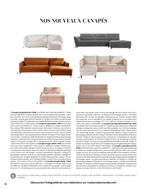 Offres Maisons du Monde France de 1 mars à 31 août 2026 ITINÉRAIRE ESTIVAL - Page 110