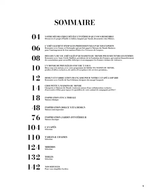 Offres Maisons du Monde France de 1 mars à 31 août 2026 ITINÉRAIRE ESTIVAL - Page 5