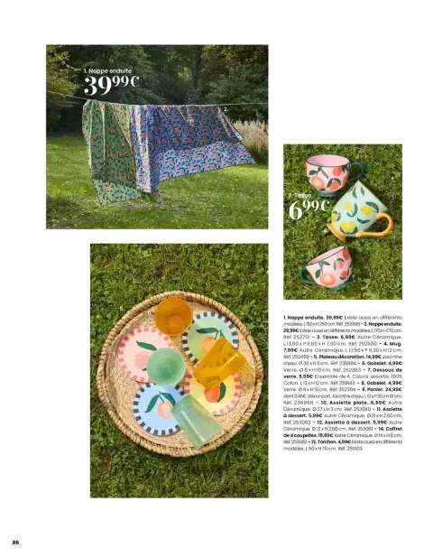 Offres Maisons du Monde France de 1 mars à 31 août 2026 ITINÉRAIRE ESTIVAL - Page 86
