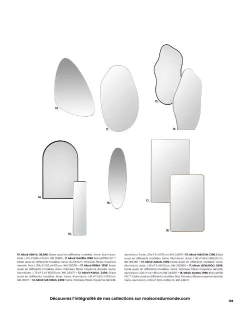 Offres Maisons du Monde France de 1 mars à 31 août 2026 ITINÉRAIRE ESTIVAL - Page 129