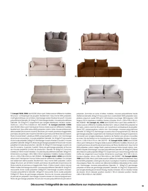 Offres Maisons du Monde France de 1 mars à 31 août 2026 ITINÉRAIRE ESTIVAL - Page 111