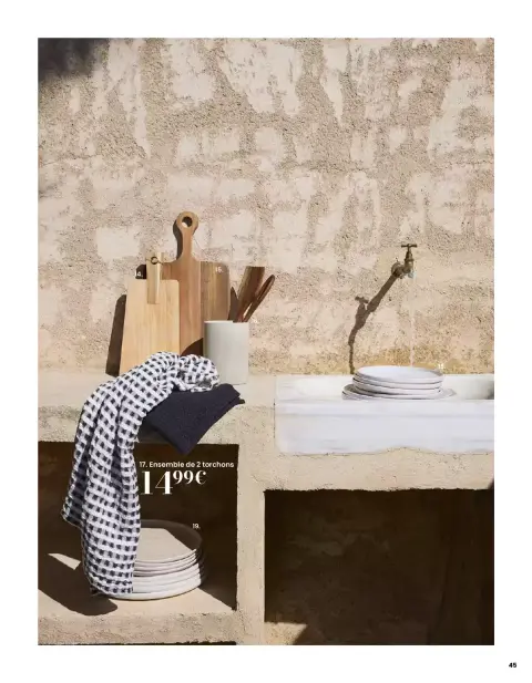 Offres Maisons du Monde France de 1 mars à 31 août 2026 ITINÉRAIRE ESTIVAL - Page 45