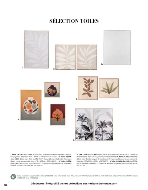 Offres Maisons du Monde France de 1 mars à 31 août 2026 ITINÉRAIRE ESTIVAL - Page 136