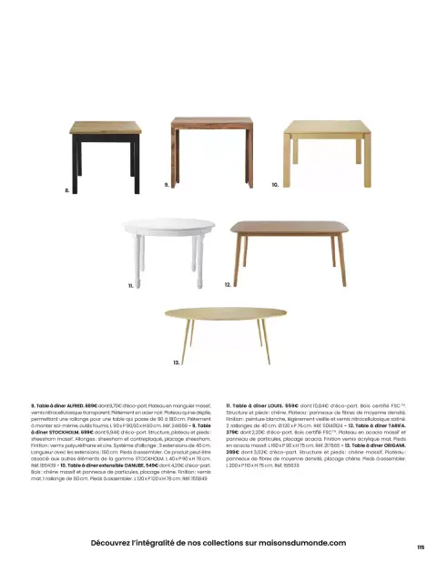 Offres Maisons du Monde France de 1 mars à 31 août 2026 ITINÉRAIRE ESTIVAL - Page 115