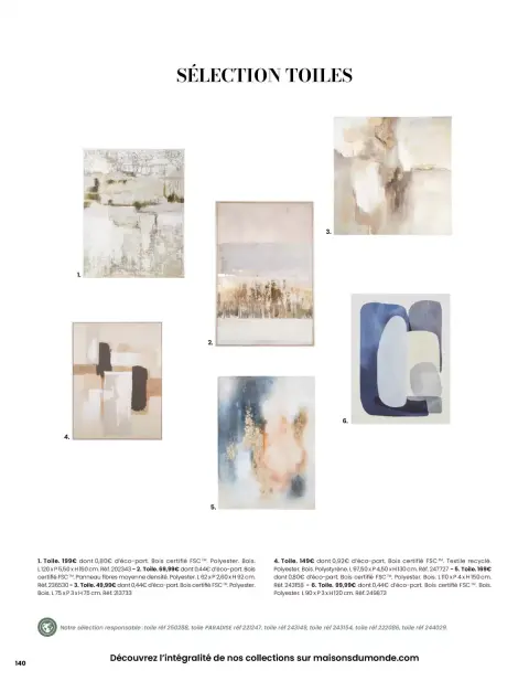 Offres Maisons du Monde France de 1 mars à 31 août 2026 ITINÉRAIRE ESTIVAL - Page 140