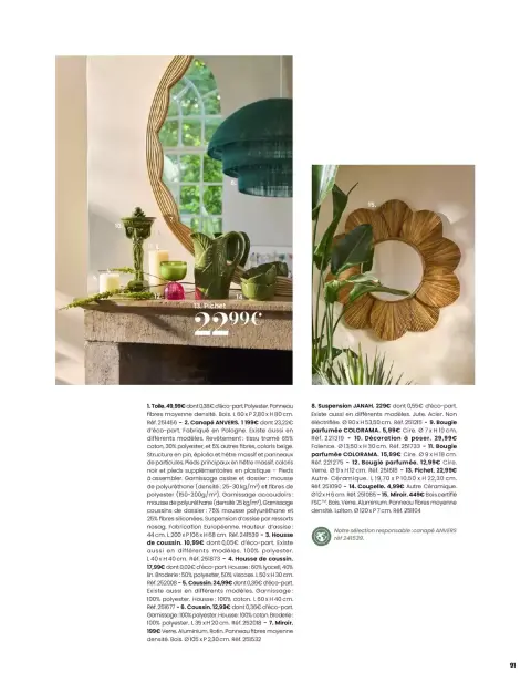 Offres Maisons du Monde France de 1 mars à 31 août 2026 ITINÉRAIRE ESTIVAL - Page 91
