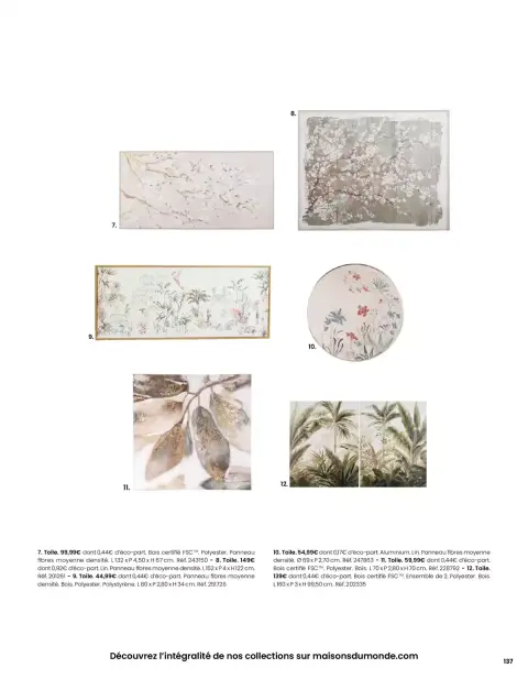 Offres Maisons du Monde France de 1 mars à 31 août 2026 ITINÉRAIRE ESTIVAL - Page 137