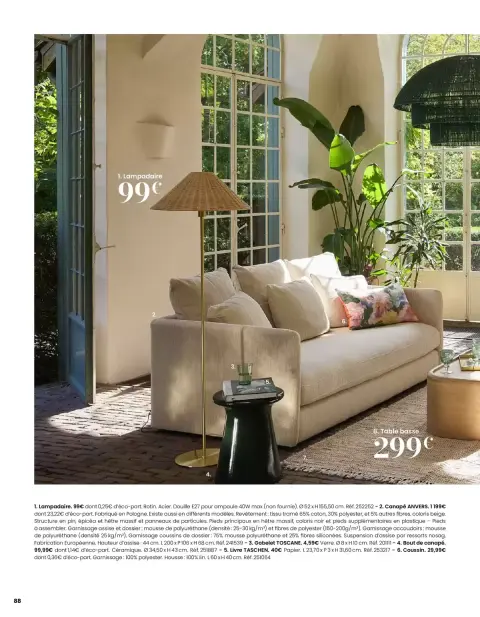 Offres Maisons du Monde France de 1 mars à 31 août 2026 ITINÉRAIRE ESTIVAL - Page 88