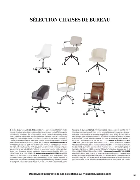 Offres Maisons du Monde France de 1 mars à 31 août 2026 ITINÉRAIRE ESTIVAL - Page 125