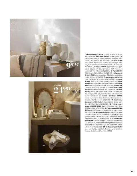 Offres Maisons du Monde France de 1 mars à 31 août 2026 ITINÉRAIRE ESTIVAL - Page 49