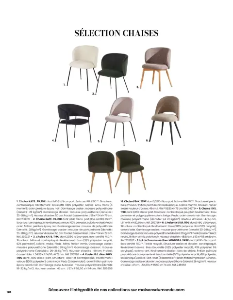 Offres Maisons du Monde France de 1 mars à 31 août 2026 ITINÉRAIRE ESTIVAL - Page 120