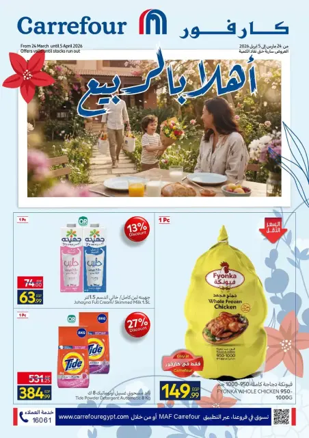 Carrefour Egypt offers from 24 March to 5 April 2026 Welcome to Spring - Page 1