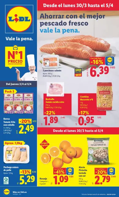 Ofertas de Lidl España de 30 marzo a 5 abril 2026 ofertas semanales - Página 1