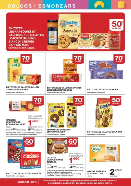 Ofertas de Hipercor España de 25 marzo a 8 abril 2026 -70% 2a Unitat En Milers De Productes - Página 20