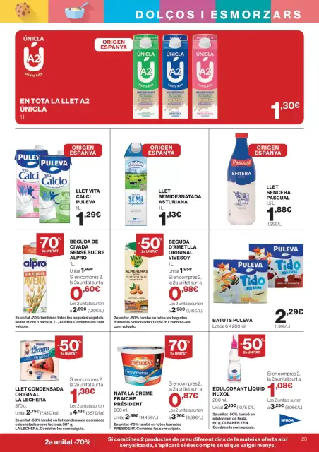 Ofertas de Hipercor España de 25 marzo a 8 abril 2026 -70% 2a Unitat En Milers De Productes - Página 23