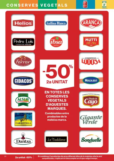 Ofertas de Hipercor España de 25 marzo a 8 abril 2026 -70% 2a Unitat En Milers De Productes - Página 24