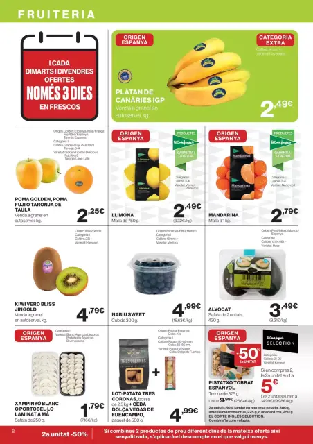 Ofertas de Hipercor España de 25 marzo a 8 abril 2026 -70% 2a Unitat En Milers De Productes - Página 8