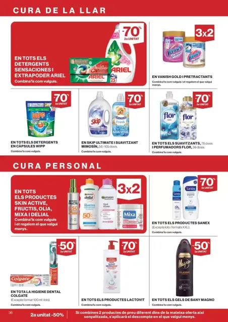 Ofertas de Hipercor España de 25 marzo a 8 abril 2026 -70% 2a Unitat En Milers De Productes - Página 36