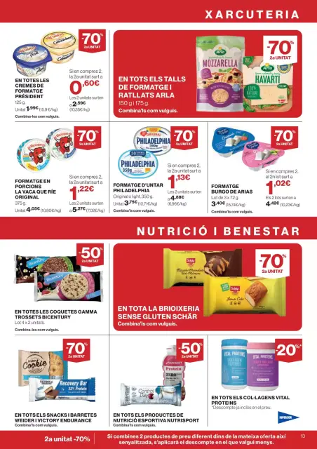 Ofertas de Hipercor España de 25 marzo a 8 abril 2026 -70% 2a Unitat En Milers De Productes - Página 13