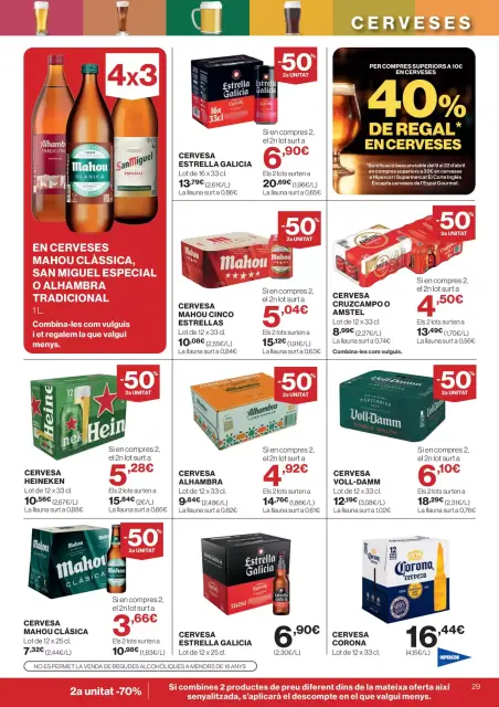 Ofertas de Hipercor España de 25 marzo a 8 abril 2026 -70% 2a Unitat En Milers De Productes - Página 29