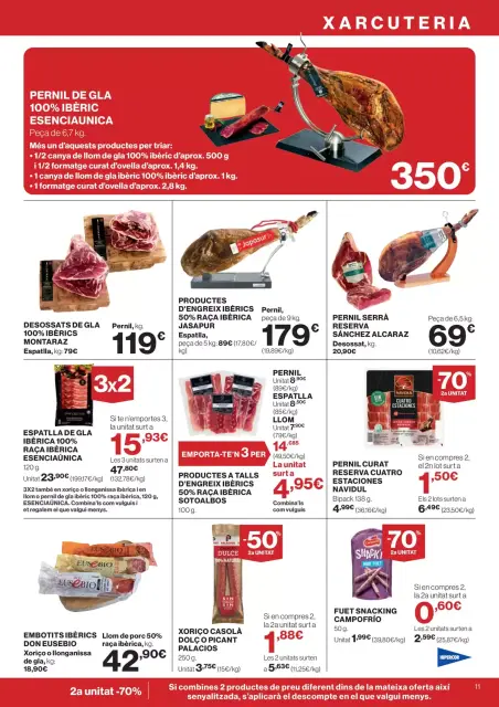 Ofertas de Hipercor España de 25 marzo a 8 abril 2026 -70% 2a Unitat En Milers De Productes - Página 11