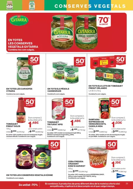 Ofertas de Hipercor España de 25 marzo a 8 abril 2026 -70% 2a Unitat En Milers De Productes - Página 25