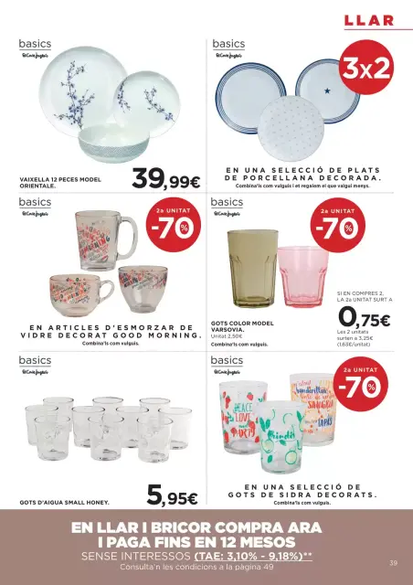 Ofertas de Hipercor España de 25 marzo a 8 abril 2026 -70% 2a Unitat En Milers De Productes - Página 39