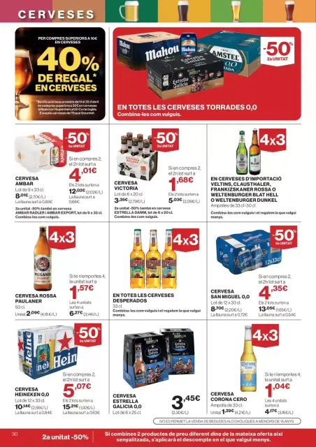 Ofertas de Hipercor España de 25 marzo a 8 abril 2026 -70% 2a Unitat En Milers De Productes - Página 30