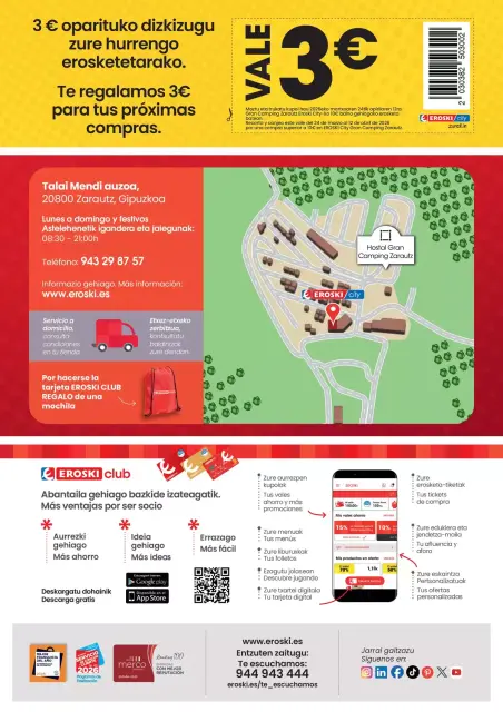 Ofertas de Eroski España de 24 marzo a 12 abril 2026 ¡Hola! Mañana abrimos Tu EROSKI City Gran Camping Zarautz - Página 2