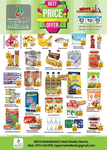 Ofertas de Besto Hipermercados Abu Dhabi de 2 a 5 abril 2026 El Mejor Precio - Página 1