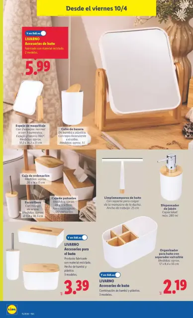 Ofertas de Lidl España de 6 a 12 abril 2026 Ofertas de bazar - Página 16