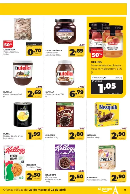 Ofertas de ‎Alimerka Supermercados‎ España de 26 marzo a 22 abril 2026 Catálogo de ofertas mensuales - Página 17