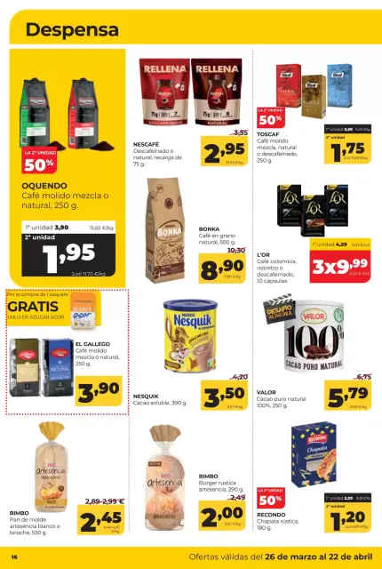 Ofertas de ‎Alimerka Supermercados‎ España de 26 marzo a 22 abril 2026 Catálogo de ofertas mensuales - Página 16
