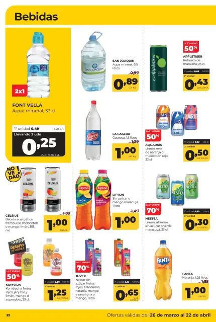 Ofertas de ‎Alimerka Supermercados‎ España de 26 marzo a 22 abril 2026 Catálogo de ofertas mensuales - Página 32