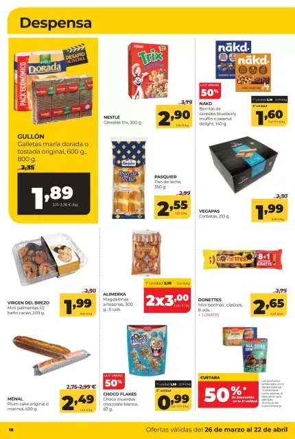 Ofertas de ‎Alimerka Supermercados‎ España de 26 marzo a 22 abril 2026 Catálogo de ofertas mensuales - Página 18