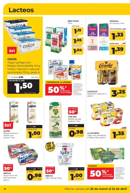 Ofertas de ‎Alimerka Supermercados‎ España de 26 marzo a 22 abril 2026 Catálogo de ofertas mensuales - Página 14